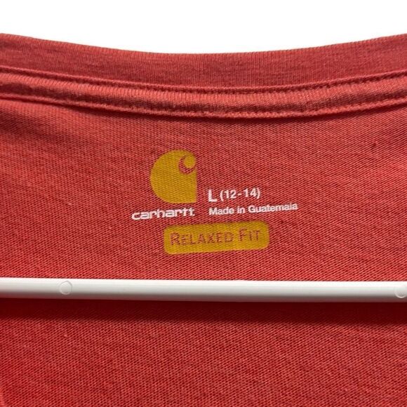 Carhartt Size Large (L) Coral Peach TShirt - Picture 2 of 4
